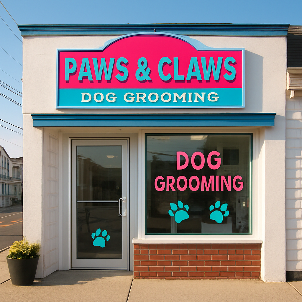The ShamPooch Grooming storefront in Mystic Island, NJ